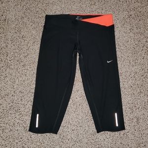 Nike DRI FIT Athletic Yoga Running Black Leggings